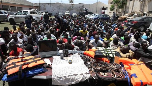 Libya arrests 600 Europe-bound illegal migrants  - ảnh 1